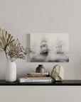 Vintage Black and White Sailboats | Canvas Prints