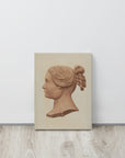 Carved Silhouette of a Woman | Canvas Print