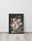 Pink Roses in a Vase | Canvas Print