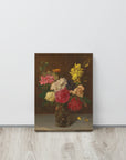 Flowers in a Cut Glass Vase | Canvas Print