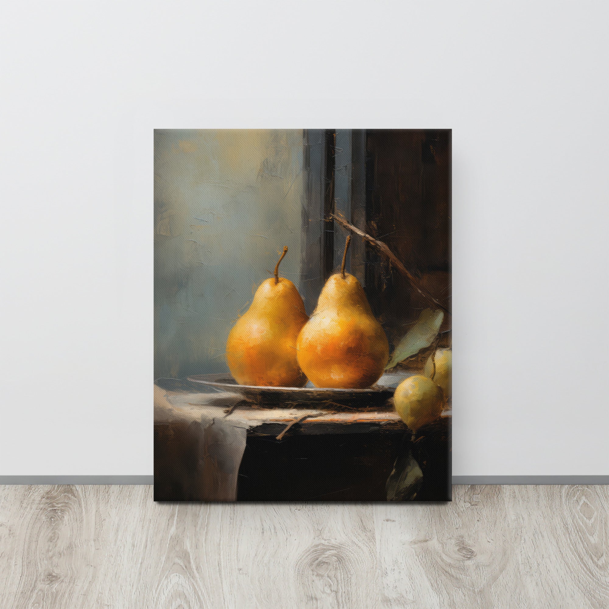 Two Pears Still Life | Canvas Prints