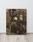 Woman Seated Before an Easel, a Mandolin in her Hand | Canvas Print