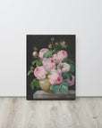 Pink Roses in a Vase | Canvas Print