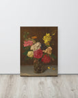 Flowers in a Cut Glass Vase | Canvas Print