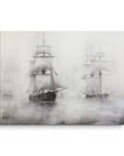 Vintage Black and White Sailboats | Canvas Prints