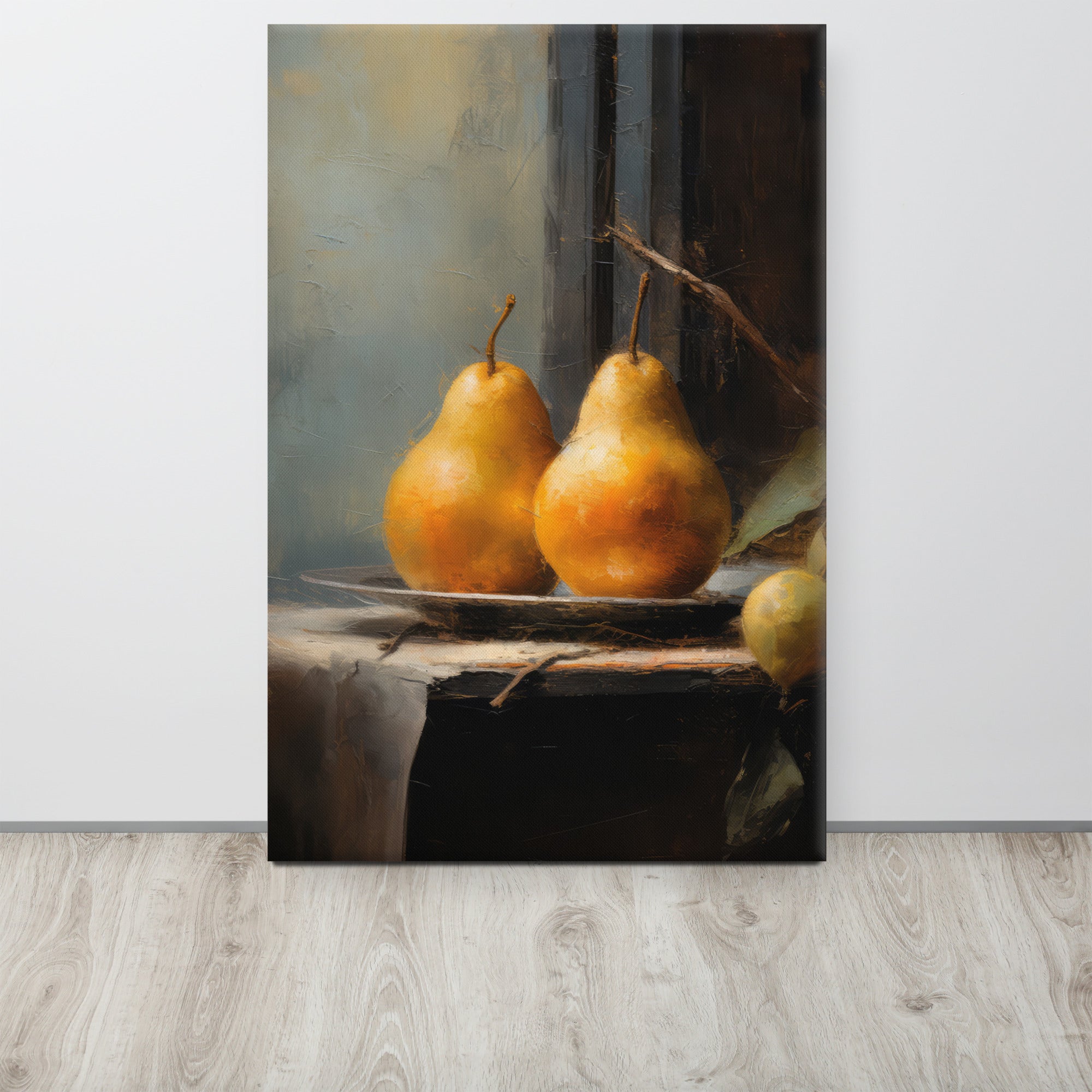 Two Pears Still Life | Canvas Prints