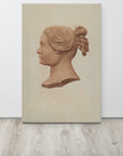 Carved Silhouette of a Woman | Canvas Print