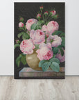 Pink Roses in a Vase | Canvas Print