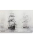 Vintage Black and White Sailboats | Canvas Prints